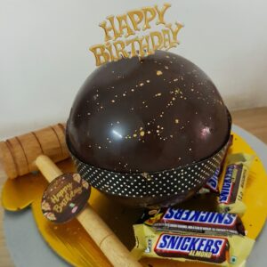 Chocolate Ball Pinata with Snickers