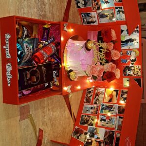 Birthday Gift Box with Cake & Chocolate