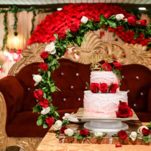 Red Rose Engagement Cake