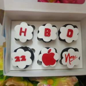 Apple Theme Custom Cupcake