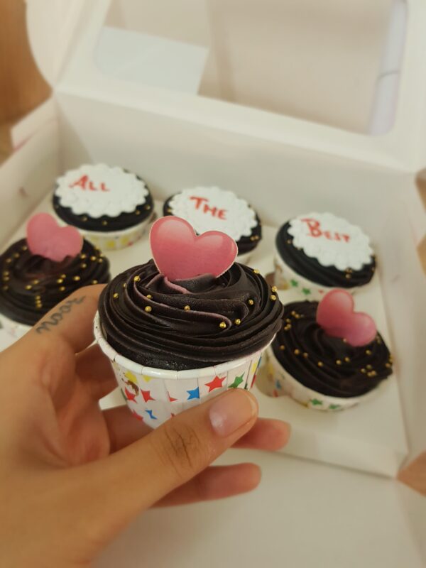 Valentine’s Special Chocolate Cupcakes (Box of 6) - Image 2