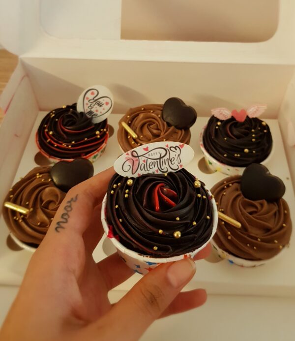 Valentine’s Special Chocolate Cupcakes (Box of 6)