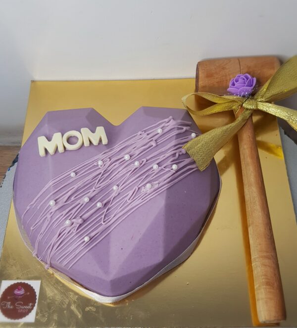 Purple Heart Mom Smash Pinata Cake