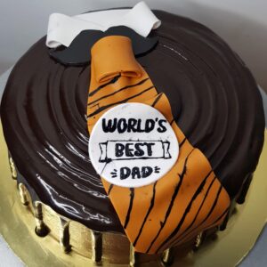 World's Best Dad Chocolate Cake