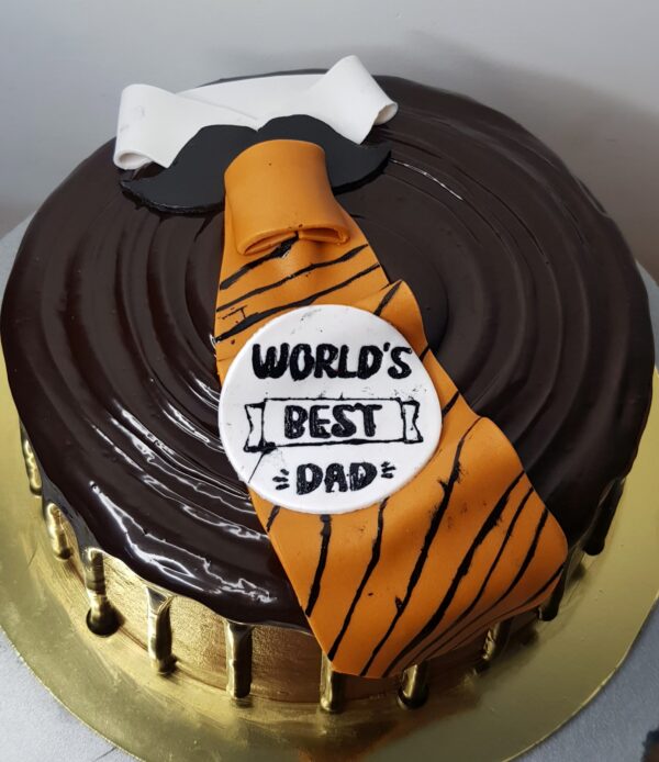 World's Best Dad Chocolate Cake