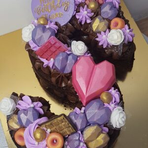 Designer Chocolate Birthday Cake