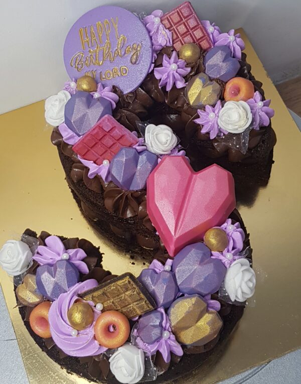 Designer Chocolate Birthday Cake