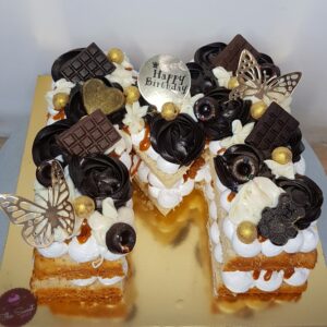 Designer Vanilla Birthday Cake