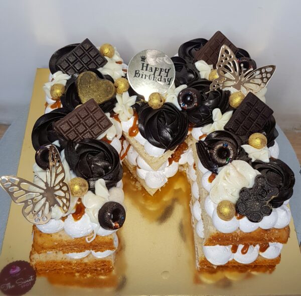 Designer Vanilla Birthday Cake