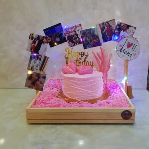 Pink Love Surprise Cake