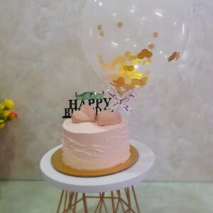 Floral Pink Birthday Cake