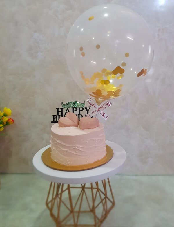 Floral Pink Birthday Cake