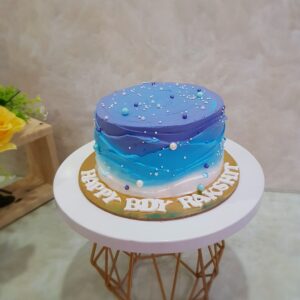 Ocean Blue Ombre Cake
