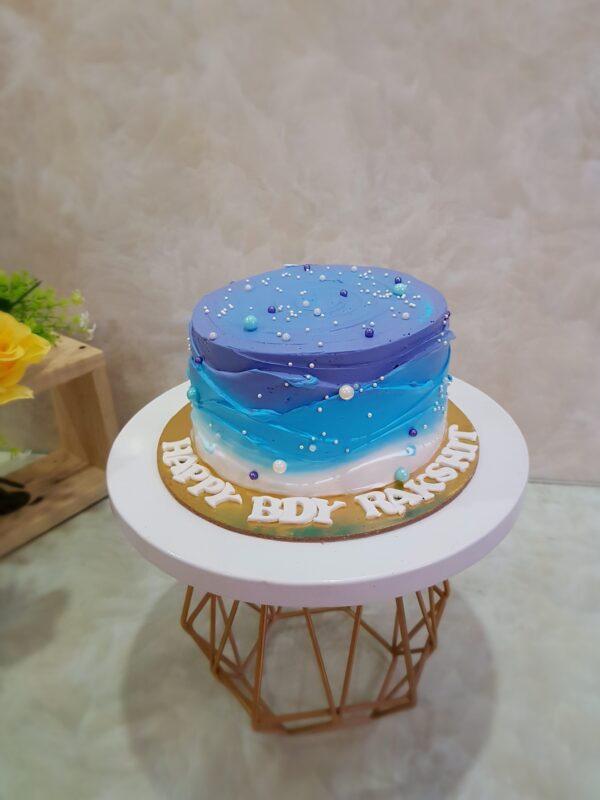 Ocean Blue Ombre Cake