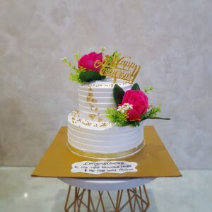 Floral Anniversary Cake