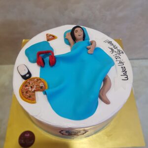 Lazy Day Girl Birthday Cake