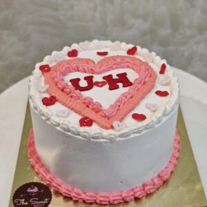 Sweetheart Initials Cake