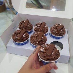 Choco Swirl KitKat Cupcakes